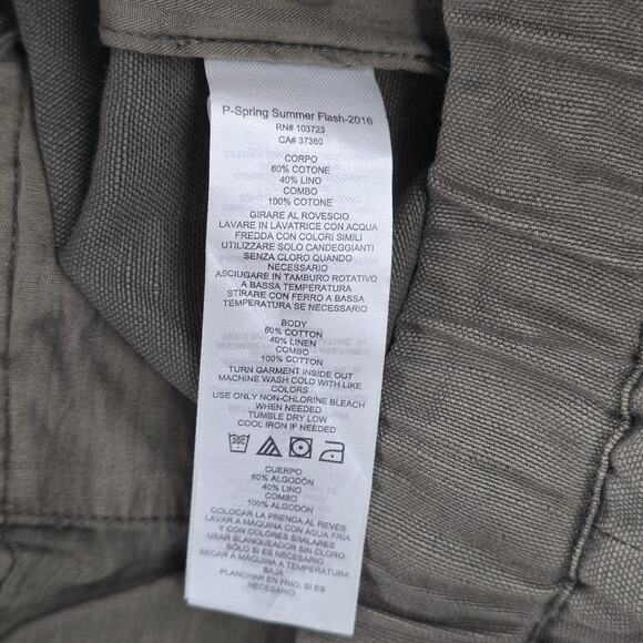 Armani Exchange Green Pullon Cargo Straight Tapered Pants 31 - Picture 7 of 7